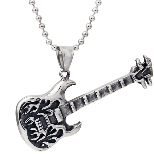 Guitar  Music Necklace
